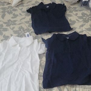 Old Navy Kids Polo Shirt Trio - Navy and White